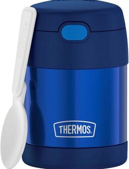 THERMOS Thermobehälter FUNTAINER FOOD JAR, Thermobehälter für Essen, spülmaschinenfest, Edelstahl, Kunststoff, Silikon, (1-tlg), 0,3l, 5h heiß & 7h kalt, dicht & auslaufsicher, mit klappbarem Löffel