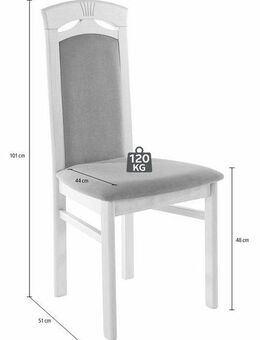 Home affaire Esszimmerstuhl Anthony (Set, 2 St), Holzstuhl mit dekorativen Fräsungen