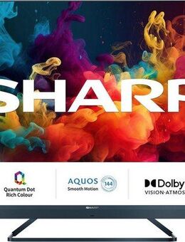 Sharp 4T-C50FQx LED-Fernseher (126 cm/50 Zoll, 4K Ultra HD, Google TV, Quantum Dot, QLED, Dolby Atmos, Dolby Vision, HDMI 2.1 mit eARC)