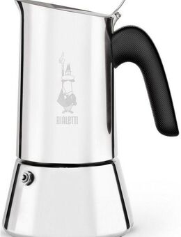 BIALETTI Espressokocher, 0,46l Kaffeekanne, Edelstahl, 10 Tassen