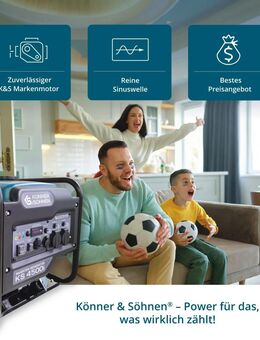 "Könner & Söhnen" Inverter-Generator KS 4500i - 4.2kW Nennleistung - Benzinmotor - 230V - Kaiserslautern