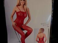 NEU / OVP! Netz Catsuit Body L XL rot - Schladen-Werla