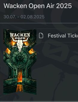 Wacken Ticket 2 Stück - Kulmbach