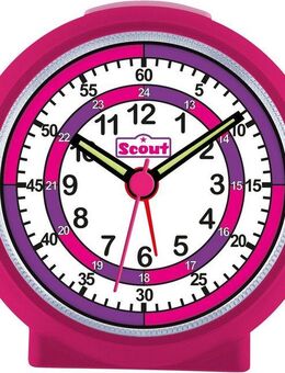 Scout Quarzwecker LearnTheTime, 280001015 Lernwecker, Geschenkidee, Mädchen, Jungen, Kinderzimmer, Schulanfang