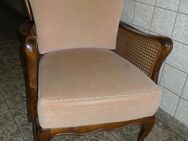 Vintage: Chippendale bequemer Sessel (2. Sessel, Hocker + Tisch optional) - Düsseldorf
