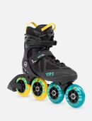 K2 VO2 S 100 X Boa Hi Lo 43,5 Inline Skates schwarz blau gelb 100/90mm ILQ9 NEU in 45219