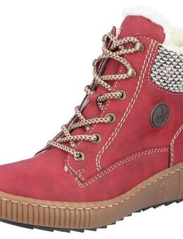 Rieker Winterboots mit kontrastfarbenen Ziernähten