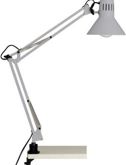 Brilliant Tischleuchte HOBBY, ohne Leuchtmittel, 70cm Höhe, E27 max. 40W, schwenkbar, Metall, Druckschalter