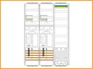 Zählerschrank eHZ 2 Zähler, 2 Leer, Verteiler, APZ - Essen