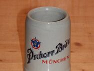Pschorr Bräu München Bierkrug Steinzeug Steingut Keramik 0,5 L neuwertig (2) - Borken
