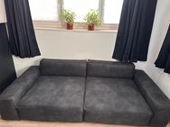 Couch Bigsofa, Xl Anthrazit 2,70x1,25 cm, mit bewogener Rückwand - Rendsburg
