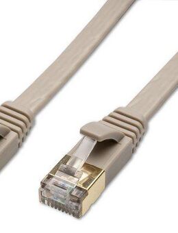 CAPTIVA Kabel Patchkabel CAT 8 Kabel für Netzwerk, LAN und Ethernet 10m grau Computer-Kabel