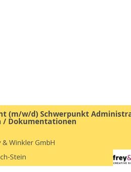 Werkstudent (m/w/d) Schwerpunkt Administrative Tätigkeiten / Dokumentationen - Königsbach-Stein