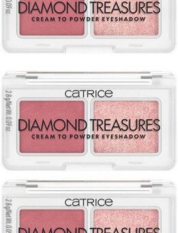 Catrice Lidschatten-Palette Diamond Treasures Cream to Powder Eyeshadow, 3-tlg., Farbton 020 Fairy Dust: Ideal für zauberhafte und Augen-Make-ups