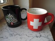 Switzerland Suisse Becher Mugs Schweiz Keramik Porzellan Souvenirs Andenken 2 Tassen zus. 6,- - Flensburg