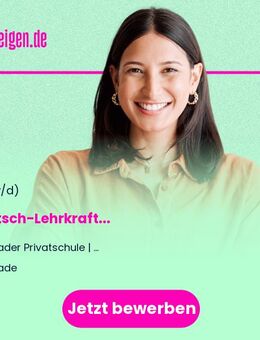 Deutsch-Lehrkraft (m/w/d) - Stade (Hansestadt)