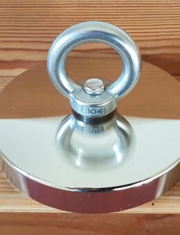 Neodym Magnet Bergemagnet Magnetheber Angelmagnet Suchmagnet 300kg mit 13 Meter Seil - Cham