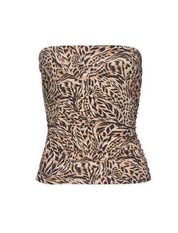 Buffalo Bandeautop mit seitlichen Raffungen und Alloverdruck, schulterfrei