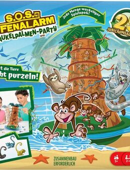 Mattel games Spiel S.O.S. Affenalarm Schaukelpalmen-Party, Kinderspiel