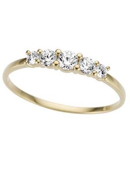 Firetti Goldring Schmuck Geschenk Gold 333 Memoire Ring, mit Zirkonia (synth)