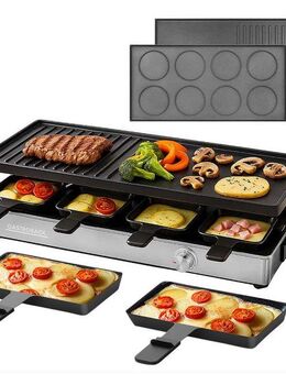 Gastroback Raclette Raclette Grill & Pancake Station, 12 Raclettepfännchen