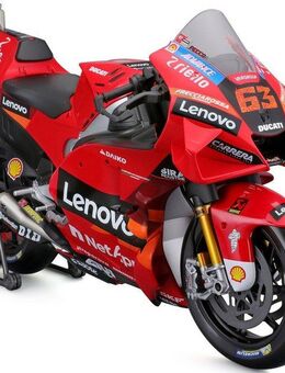Maisto® Sammlerauto Moto GP Ducati Lenovo ´22, #63 Francesco Bagnaia, Maßstab 1:6
