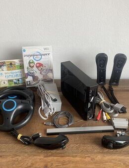 Nintendo Wii Konsole schwarz 2 Spieler Mario Kart Wii Sports Set - Bergisch Gladbach