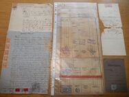 Mehrere Dokumente mit Fiskalmarken / Stempelmarken - Krefeld