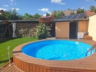 Doppelhaushälfte in Bitterfeld - modernisiert, gemütlich & mit Pool - sofort einziehen & genießen! - Bitterfeld-Wolfen