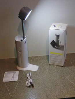 Nobile Lampe Leuchte weiß Tischlampe Taschenlampe Emergency Charger Flashlight neu 8,- - Flensburg