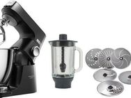 KENWOOD Küchenmaschine Titanium Chef Baker XL KVL85.004BK, Zubehör, Gratis Wert UVP 319,-", 1200 W, 7 l Schüssel, Gratis: Mixaufsatz KAH359GL+Schnitzelwerk AT340