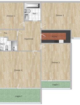 Top ausgestattete 5-Zimmer-WG in der Karlsruher Oststadt - zentral, uninah und gemütlich wohnen! - Karlsruhe