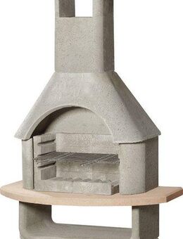 Buschbeck Grillkamin Las Palmas, stabiler Beton-Kamin mit Grillrost, BxTxH: 110x65x206 cm