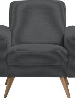 exxpo - sofa fashion Sessel Samso, Loungesessel, elegant und bequem, aktueller Cord Bezug