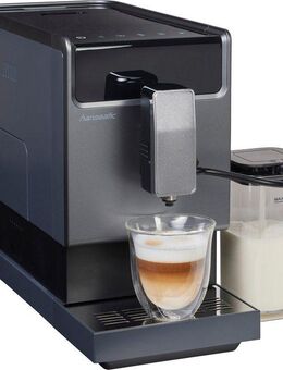 Hanseatic Kaffeevollautomat HACM121470ST, magnetisch, abnehmbare Tassenabstellfläche, zwei separate Milchtanks