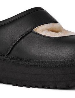 UGG BEA MARY JANE LTHR Clog Mary Jane, Spangenschuh, Plateauschuh mit weichem Fußbett