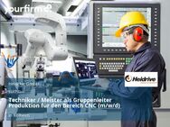 Techniker / Meister als Gruppenleiter Produktion für den Bereich CNC (m/w/d) - Kelheim