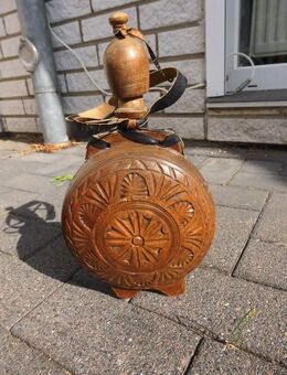 Hirtenflasche Holzflasche Holz Flasche mit Schnitzereien Deko 18,- - Flensburg