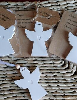 ab 2,60 € ..... Schutzengel Engel Geschenk Gastgeschenk Glücksbringer Geburtstag Mitbringsel Keraflott Raysin Handmade - Rheinbach