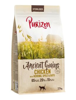 Purizon Adult Sterilised Huhn mit Fisch - Urgetreide - 2,5 kg