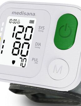 Medisana Handgelenk-Blutdruckmessgerät BW 345, Ampelfarbskala, LC-Display, hochwertig, mit extra großen Knöpfen