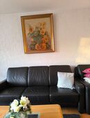 Coutsch mit einem Sessel Leder zu verschenken in 59368