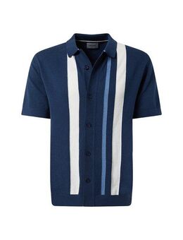 Pierre Cardin Poloshirt mit durchgehender Knopfleiste