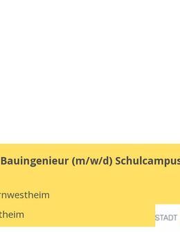 Architekt / Bauingenieur (m/w/d) Schulcampus - Kornwestheim