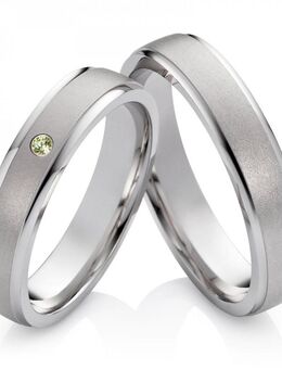 Silberringe Eheringe mit grünem Peridot SP36 - Aholming