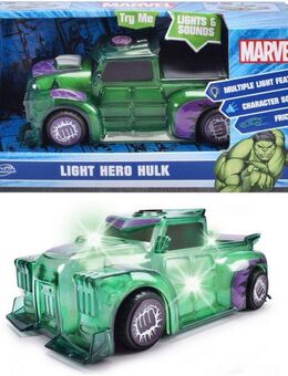 Dickie Toys Spielzeug-Auto Marvel Light Hero Hulk 1:32, mit Licht und Sound