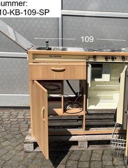 Küchenblock: Kühlschrank RM212 mit 2-fl-Cramer Kocheinheit, Spülbecken gebraucht aus Adria Forma 410TD BJ 91 Sonderpreis - Schotten Zentrum