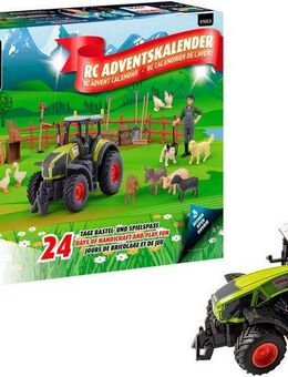 Revell® Spielzeug-Adventskalender Bauernhofabenteuer, mit RC Traktor Claas Axion 960 zum Selberbauen, inklusive Bauernhoftieren und -zubehör