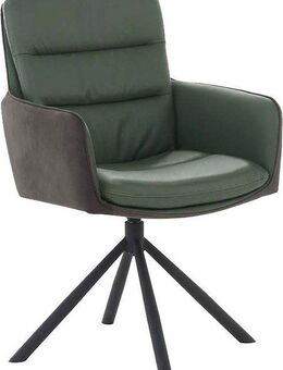 Jockenhöfer Gruppe Drehstuhl Audrey (Set, 2 St), Echtleder, inklusive Drehfunktion (360° drehbar), Materialmix