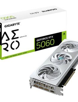 Gigabyte GeForce RTX 5060 AERO OC 8G Grafikkarte - 8GB GDDR7, 128bit, PCI-E 5.0 Grafikkarte